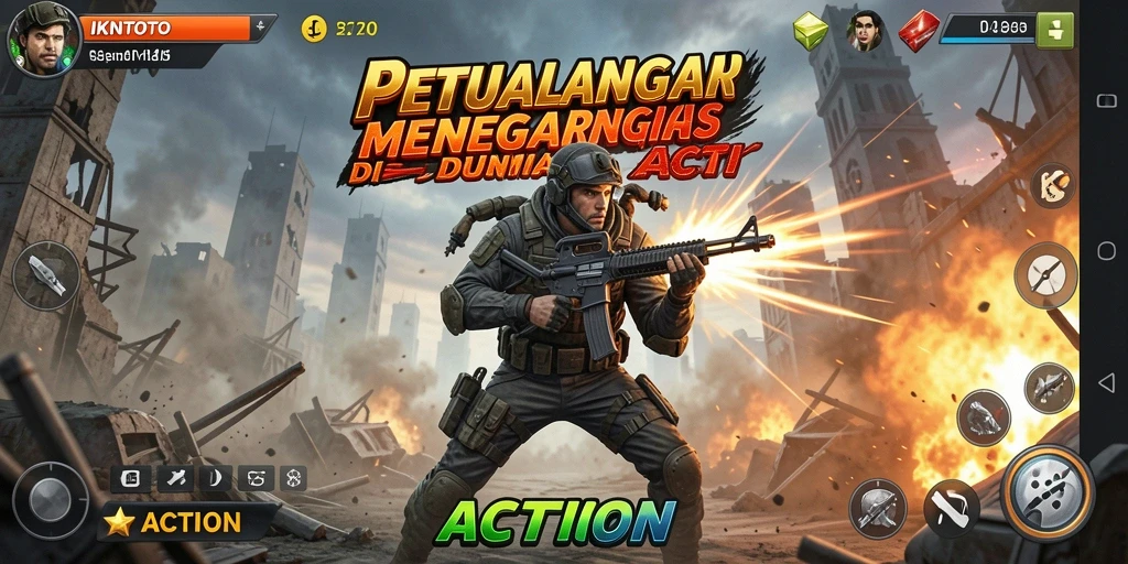 Antarmuka dinamis dan menarik dari IKNTOTO dalam gameplay Action.