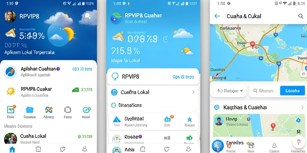 Tampilan antarmuka RPVIP8 yang sederhana dan informatif.
