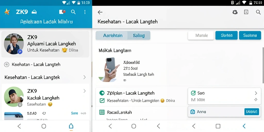 Tampilan antarmuka ZK9 yang sederhana dan informatif.